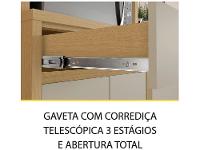 Armário de Cozinha Compacta Nesher Condessa 7 Portas 1 Gaveta 100% MDF - 7