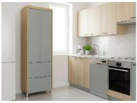 Armário de Cozinha Paneleiro Duplo 2 Portas 2 Gavetões Nesher Marquesa - 2