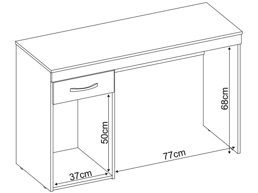Escrivaninha 1 Gaveta 1 Porta Demóbile Vitória - 3