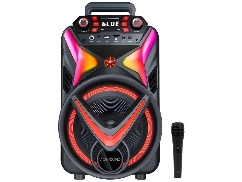 Caixa de Som Amplificada Bluetooth Vivensis Vibe Sound V8 Power 340W USB - 1