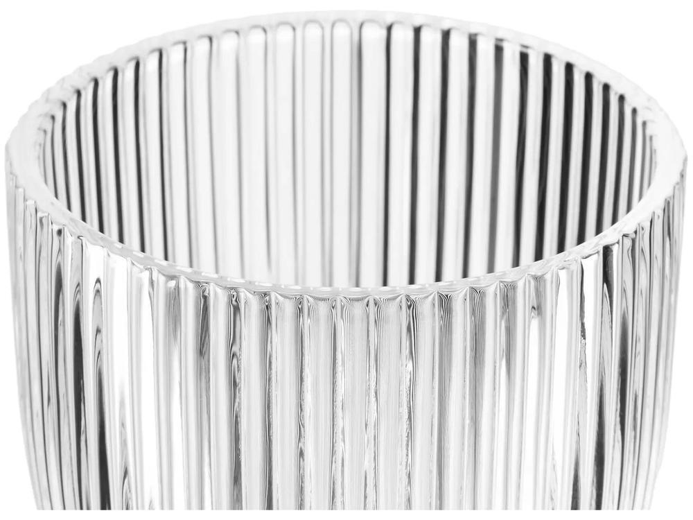 Jogo de Copos de Vidro 350ml 6 Peças Haus Concept Canelado - 7