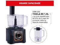 Multi Processador de Alimentos Arno 700W Preto Multichef MP72 24 Funções - 5