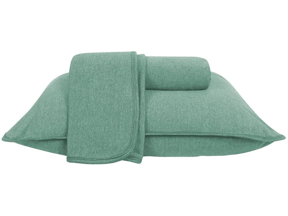 Jogo de Cama Casal Atlântica Mescla Urban Verde Gales 3 Peças - 1