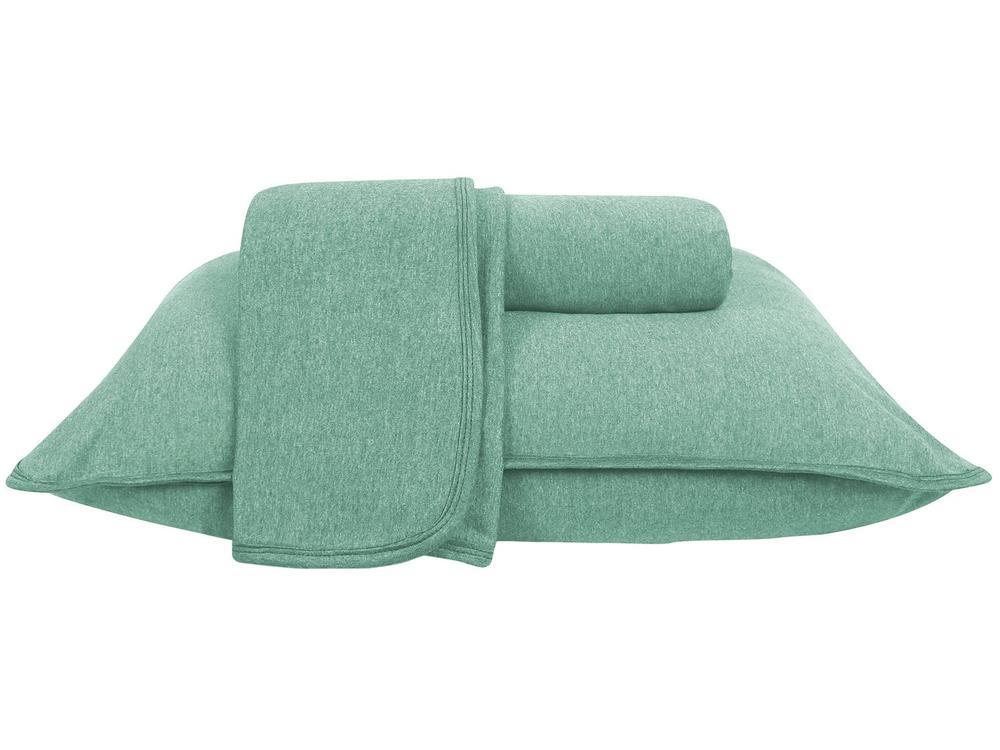 Jogo de Cama Queen Atlântica Mescla Urban Verde Gales 3 Peças - 1