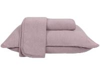 Jogo de Cama Casal Atlântica Mescla Urban Rosa Escuro 3 Peças - 1