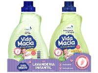 Kit Sabão e Amaciante Casakm Vida Macia Kit Lavanderia Infantil 1L - 1