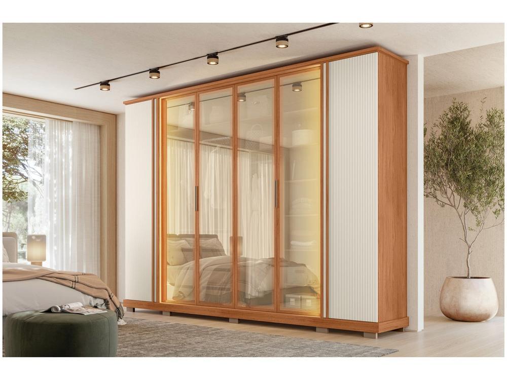 Guarda-roupa Casal 4 Gavetas 6 Portas Caemmun Quinn - 1