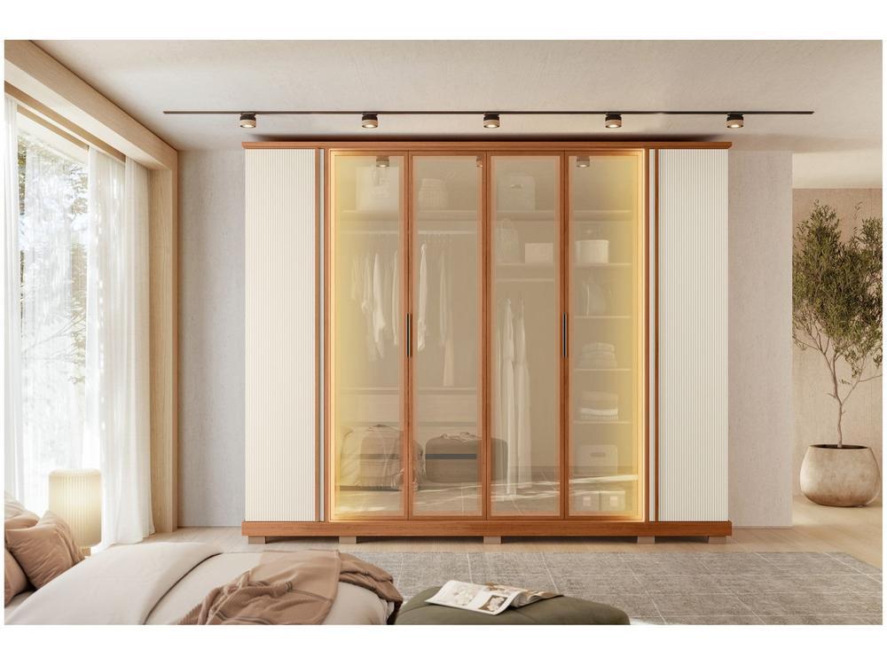 Guarda-roupa Casal 4 Gavetas 6 Portas Caemmun Quinn - 5