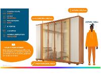 Guarda-roupa Casal 4 Gavetas 6 Portas Caemmun Quinn - 3