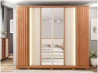 Guarda-roupa Casal com Espelho 4 Gavetas 6 Portas Caemmun Riva - 5