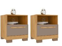 Kit Mesa de Cabeceira Moderno Éden Caemmun - 1