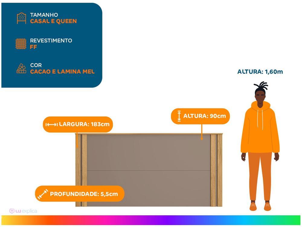 Cabeceira Casal Caemmun Éden Cacao e Lamina Mel - 2