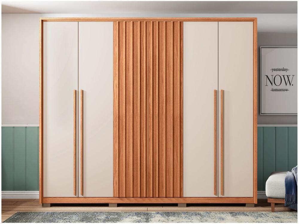 Guarda-roupa Casal 4 Gavetas 6 Portas Caemmun New Comodus - 4