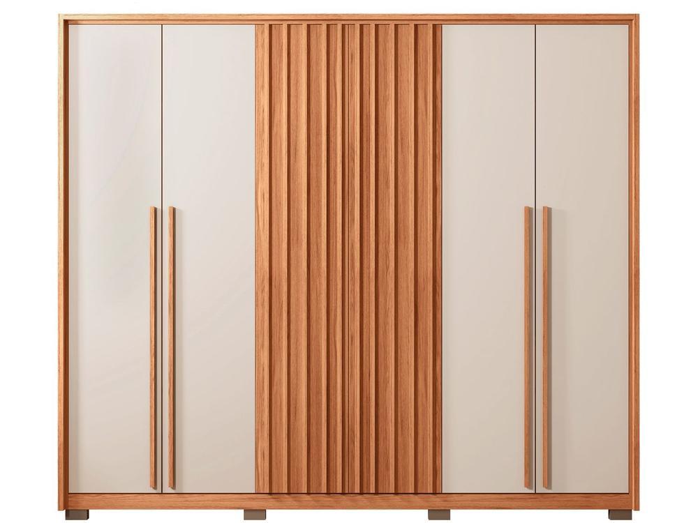 Guarda-roupa Casal 4 Gavetas 6 Portas Caemmun New Comodus - 7