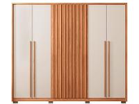 Guarda-roupa Casal 4 Gavetas 6 Portas Caemmun New Comodus - 7