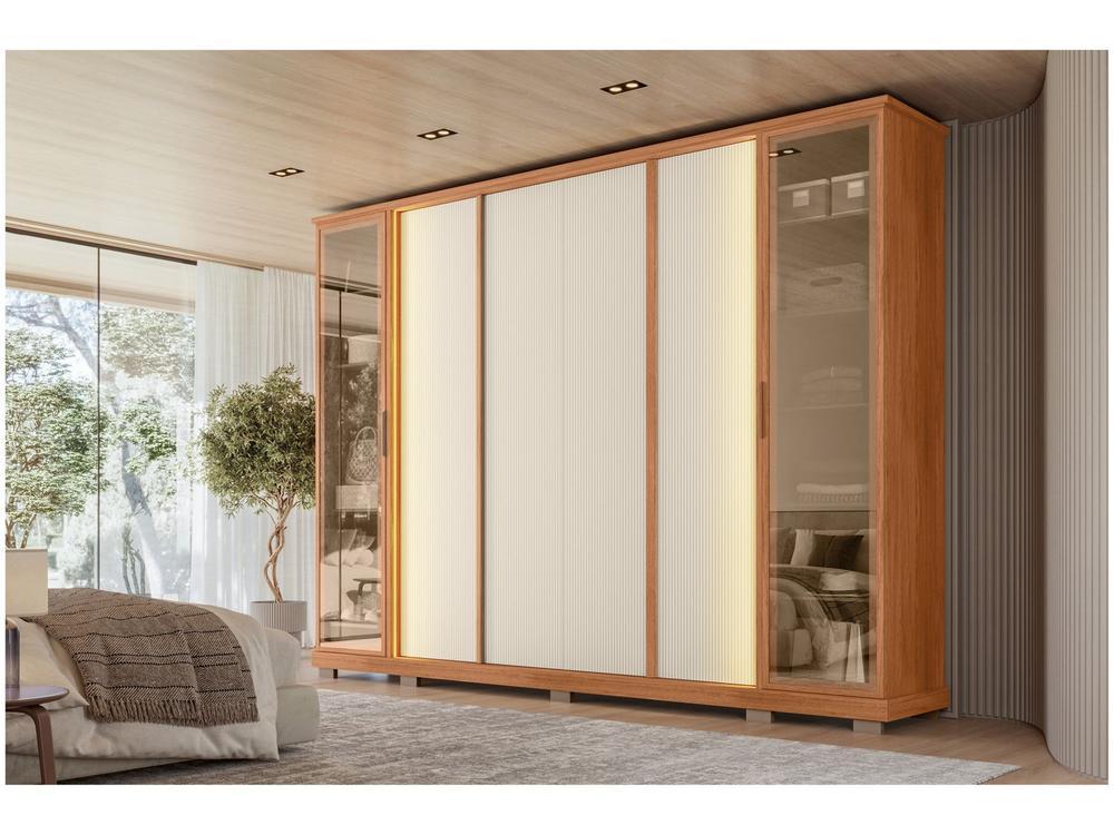 Guarda-roupa Casal 4 Gavetas 6 Portas Caemmun Tela - 1
