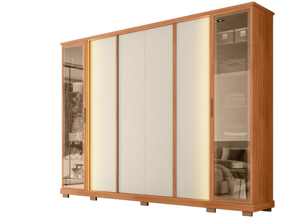 Guarda-roupa Casal 4 Gavetas 6 Portas Caemmun Tela - 8