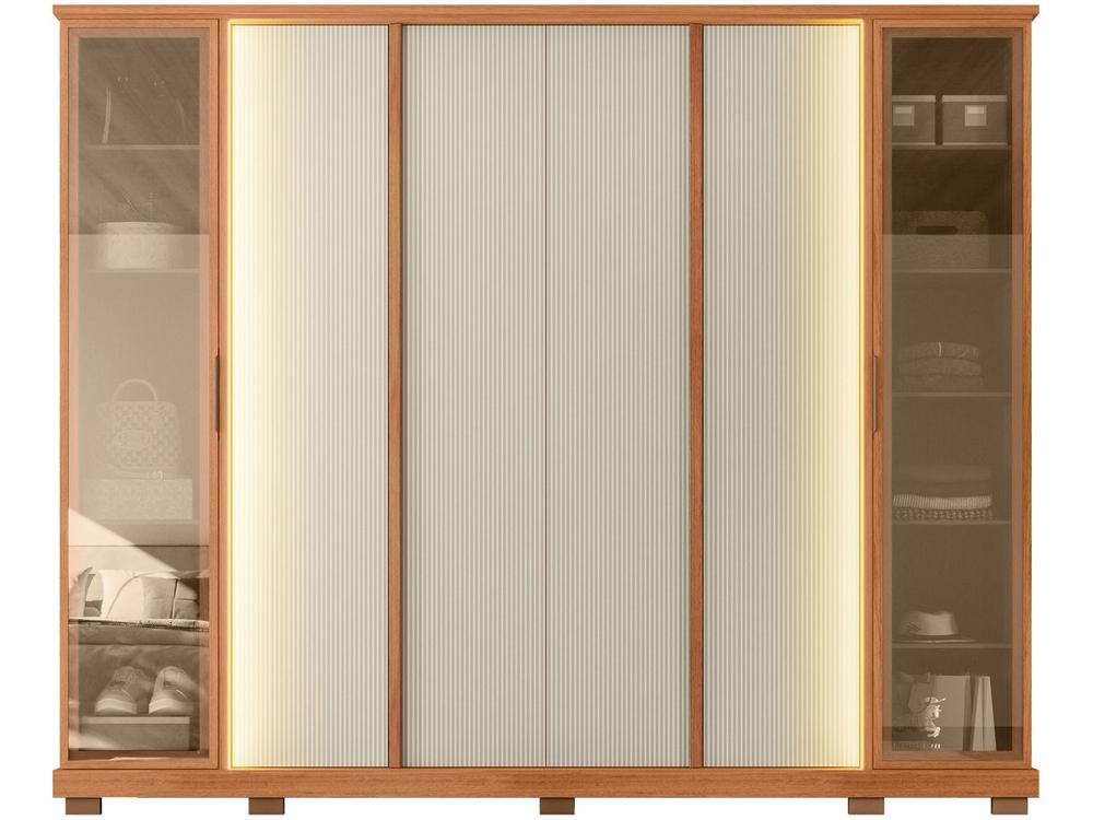 Guarda-roupa Casal 4 Gavetas 6 Portas Caemmun Tela - 9