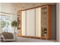 Guarda-roupa Casal 4 Gavetas 6 Portas Caemmun Tela - 1