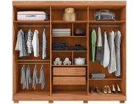 Guarda-roupa Casal com Espelho 4 Gavetas 6 Portas Caemmun Éden - 5