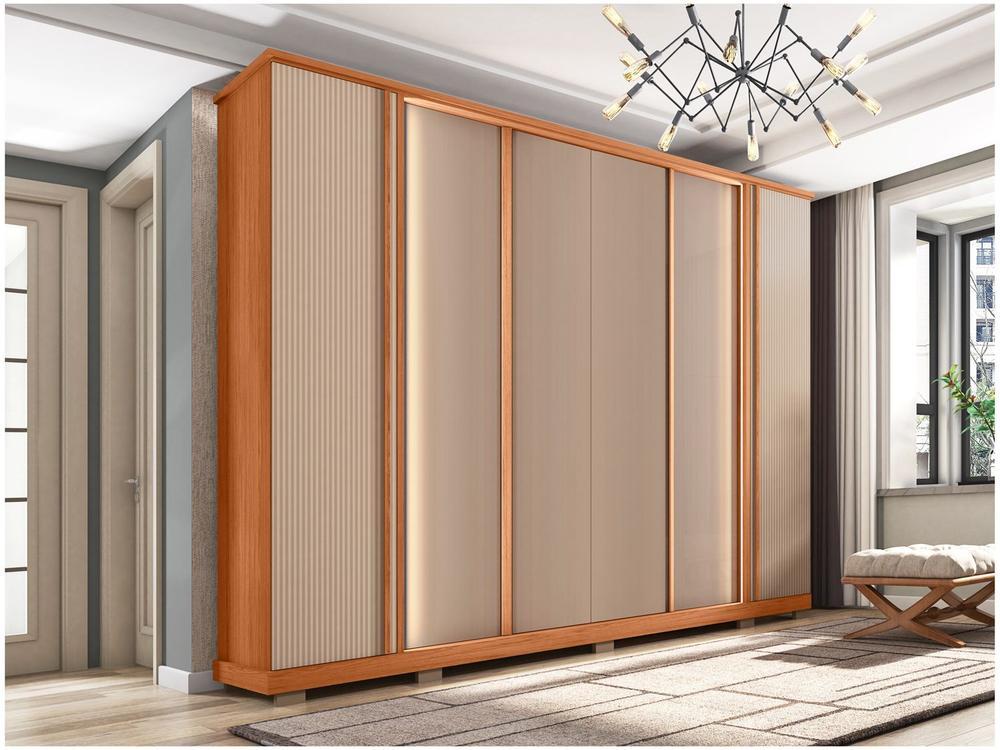 Guarda-roupa Casal 4 Gavetas 6 Portas Caemmun Mestre - 1