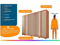Guarda-roupa Casal 4 Gavetas 6 Portas Caemmun Mestre - 3