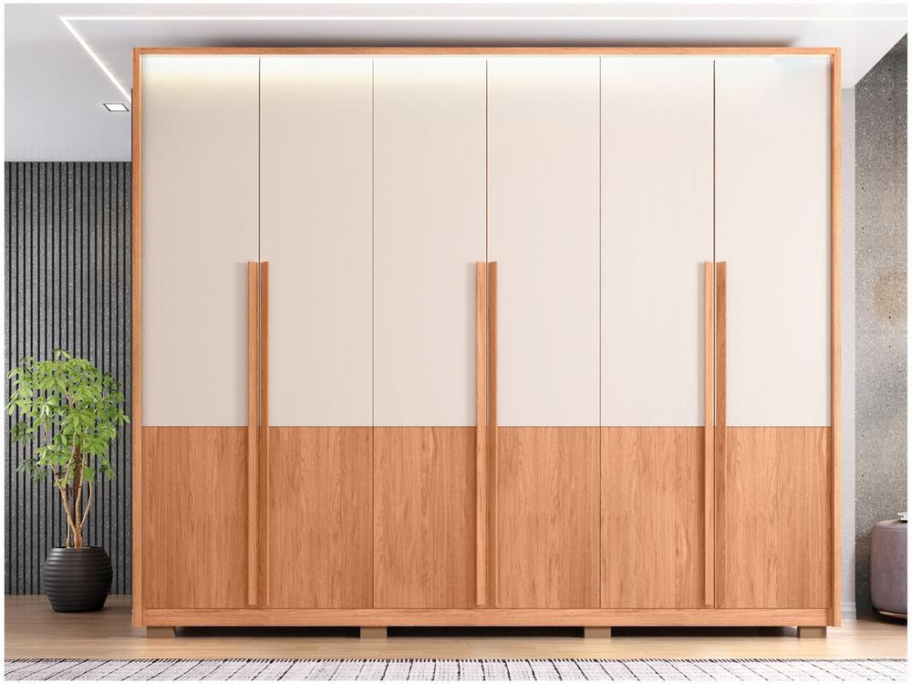 Guarda-roupa Casal 4 Gavetas 6 Portas Caemmun Francis - 4