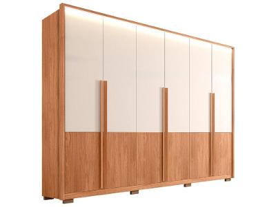 Guarda-roupa Casal 4 Gavetas 6 Portas Caemmun Francis