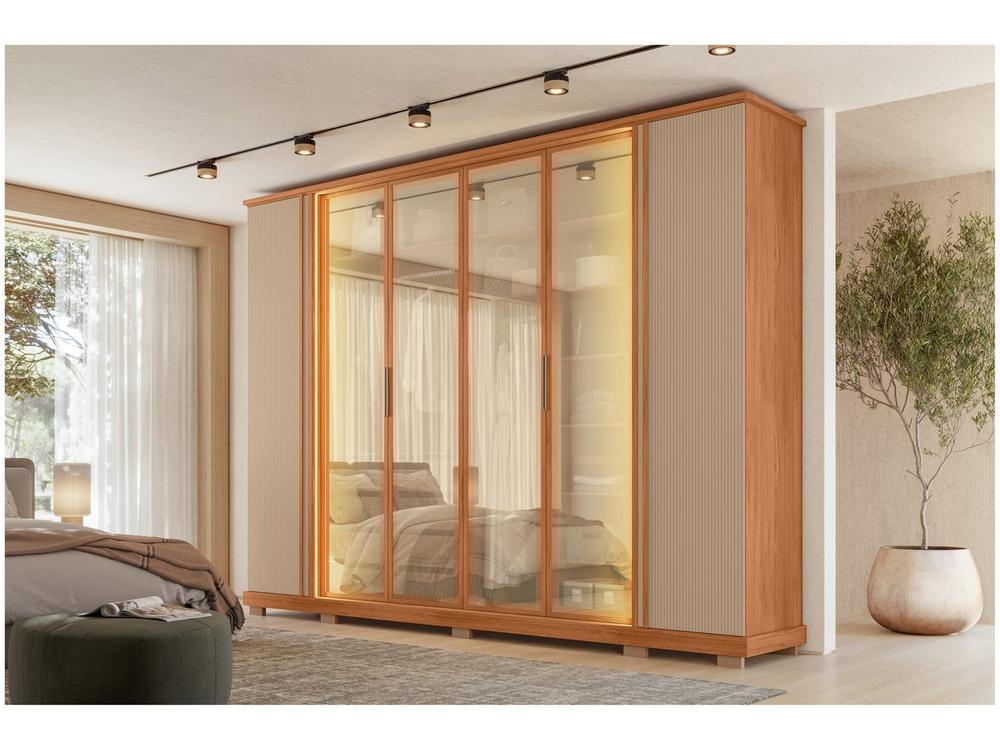 Guarda-roupa Casal 4 Gavetas 6 Portas Caemmun Quinn - 1