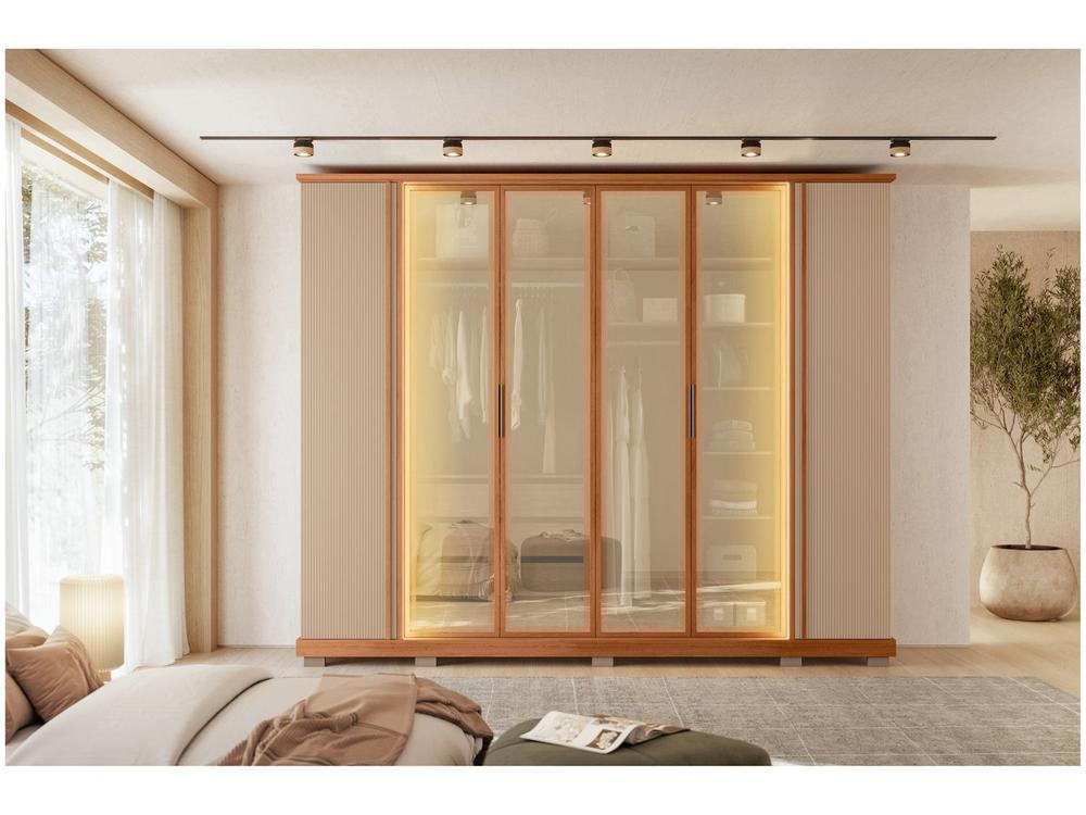 Guarda-roupa Casal 4 Gavetas 6 Portas Caemmun Quinn - 5