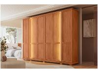 Guarda-roupa Casal 4 Gavetas 6 Portas Caemmun Impression - 1