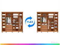 Guarda-roupa Casal 4 Gavetas 6 Portas Caemmun Impression - 2