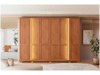 Guarda-roupa Casal 4 Gavetas 6 Portas Caemmun Impression - 5