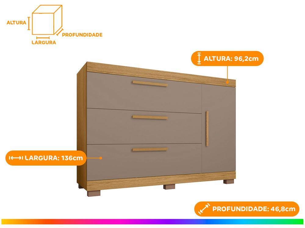 Cômoda Multiuso 3 Gavetas Caemmun Éden - 3