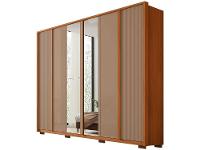 Guarda-roupa Casal com Espelho 4 Gavetas 6 Portas Caemmun Cléo - 6