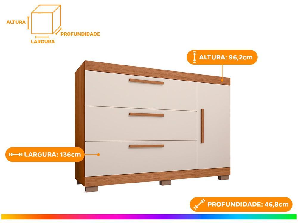 Cômoda Multiuso 3 Gavetas Caemmun Éden - 3