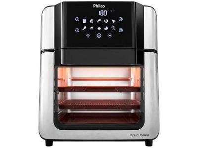 Air Fryer Philco Redstone PAF15A Prata e Preto com Timer 15L