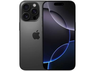 Apple iPhone 16 Pro 128GB Titânio Preto 6,3" 48MP iOS 5G
