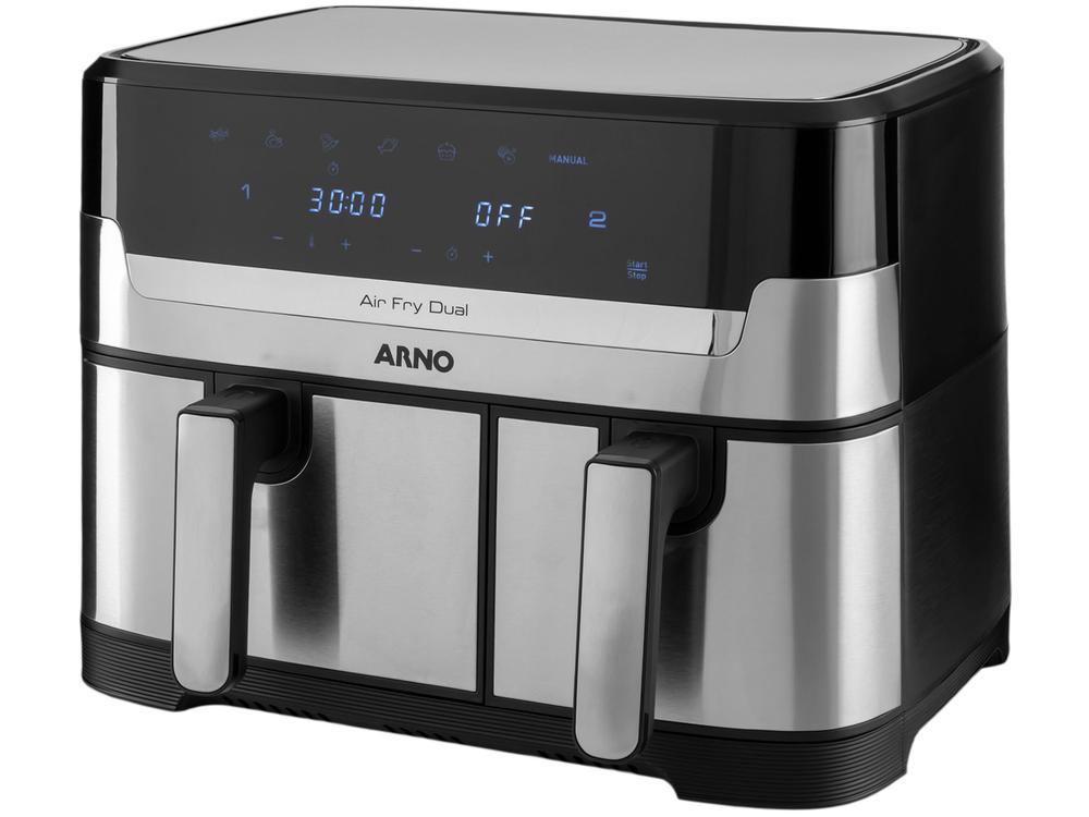 Fritadeira sem Óleo Airfryer Arno Dual 8,3L Inox Digital 1800W AFD2 - 1