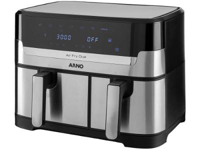 Fritadeira sem Óleo Airfryer Arno Dual 8,3L Inox Digital 1800W AFD2