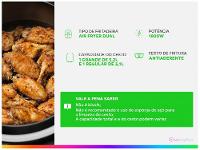 Fritadeira sem Óleo Airfryer Arno Dual 8,3L Inox Digital 1800W AFD2 - 2