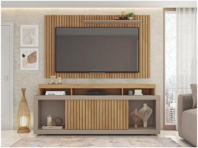 Rack para TV até 60” com Painel 2 Portas Caemmun New Osca
