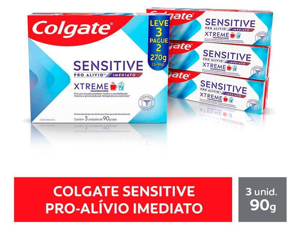 Creme Dental para Dentes Sensíveis Colgate Sensitive Pro Alivio Xtreme Temperatures 90g 3 Unidades - 2