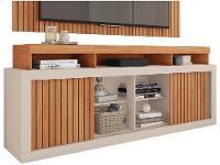 Rack para TV até 60” com Painel 2 Portas Caemmun New Oscar - 7