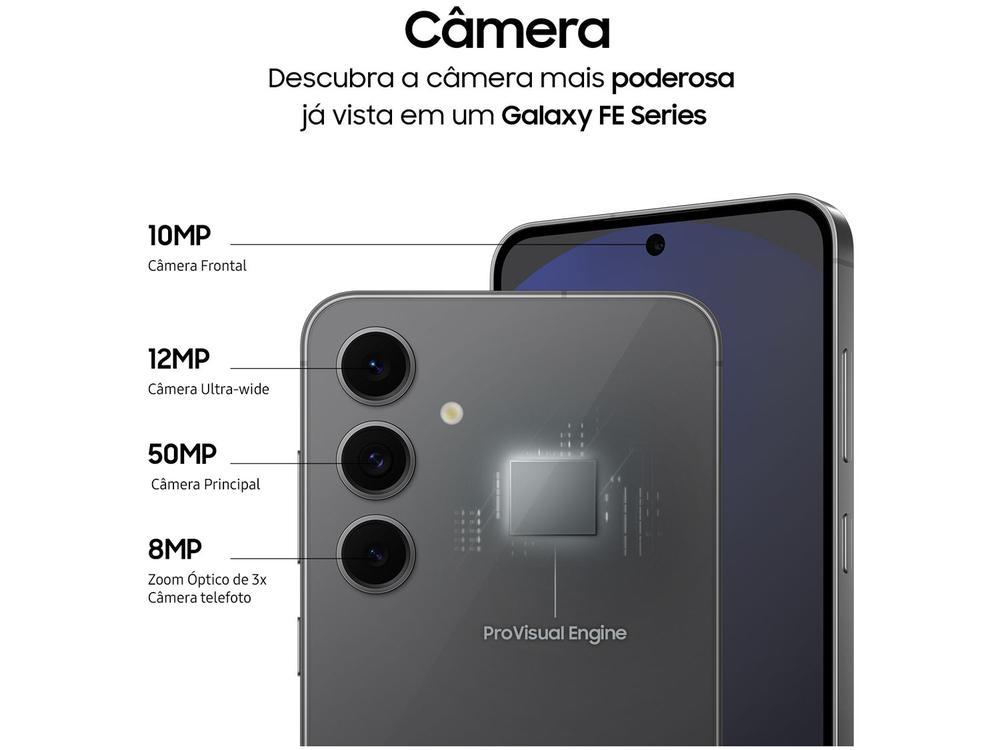 Smartphone Samsung Galaxy S24 FE 128GB Grafite 5G 8GB RAM 6,7" Câm. Tripla + Selfie 10MP - 5