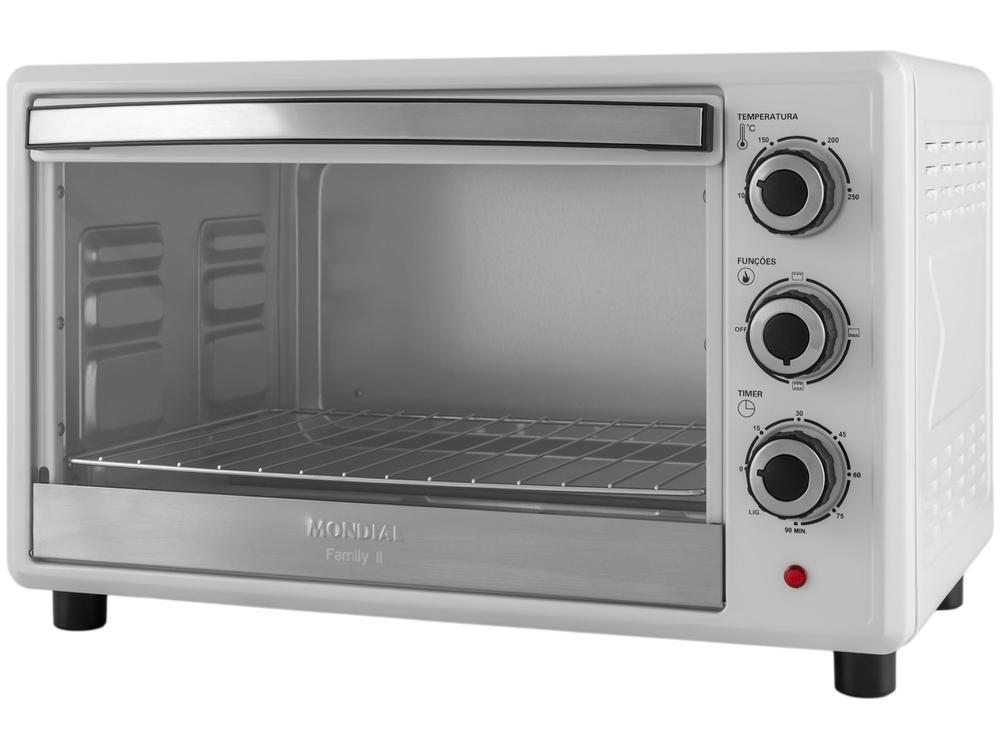 Forno Elétrico de Bancada Mondial Multifuncional 42L Branco e Prata Grand Family II FRN-42-W - 8