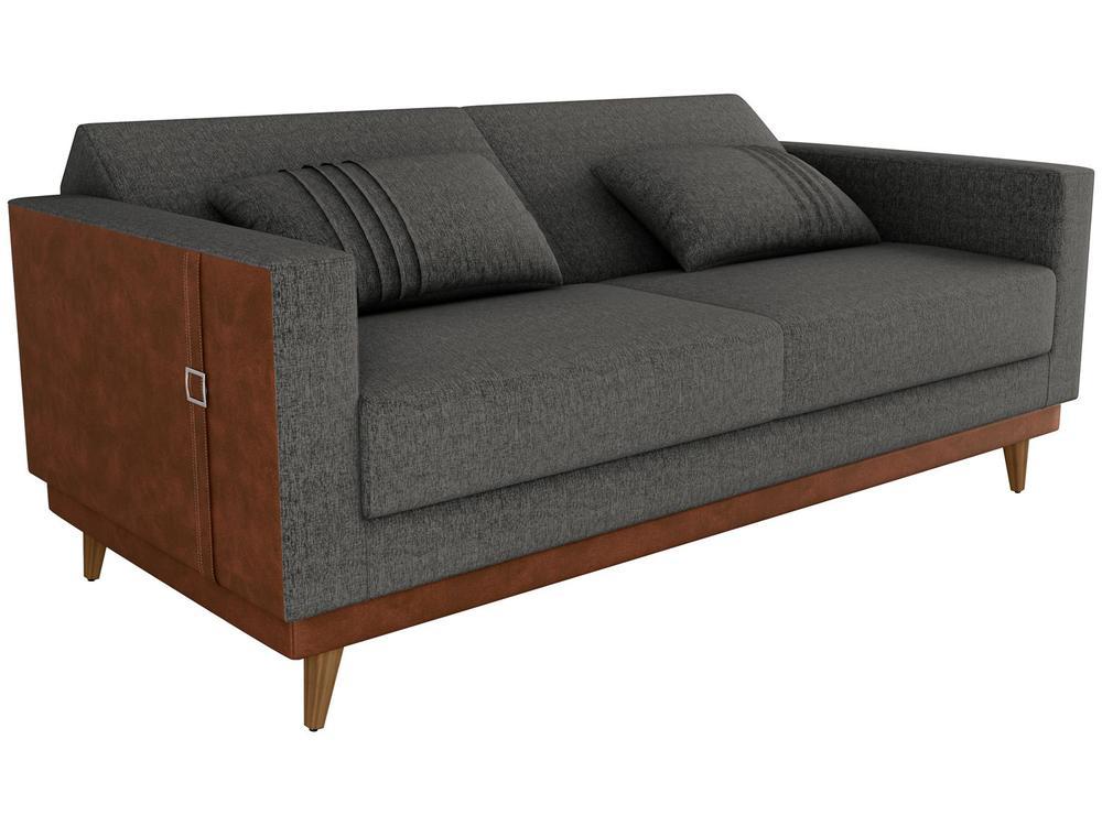 Sofá-cama 3 Lugares Casal Reclinável Facto e Linho Matrix Esther - 7