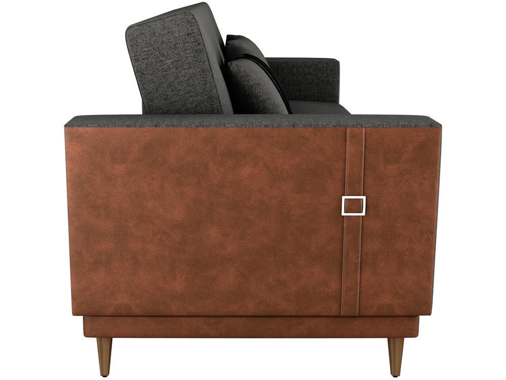 Sofá-cama 3 Lugares Casal Reclinável Facto e Linho Matrix Esther - 9