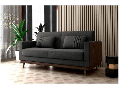 Sofá-cama 3 Lugares Casal Reclinável Facto e Linho Matrix Esther