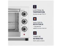 Forno Elétrico de Bancada Mondial Multifuncional 42L Branco e Prata Grand Family II FRN-42-W - 5